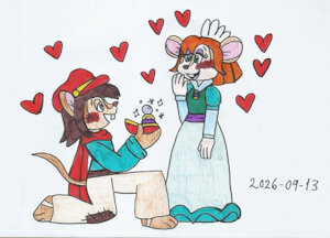 Tony proposes to Bridget by KatarinaTheCat18