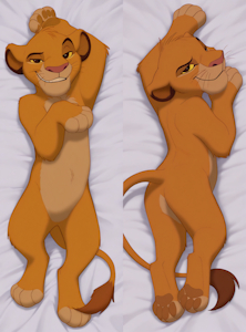 Simba Dakimakura by mattyboi1998
