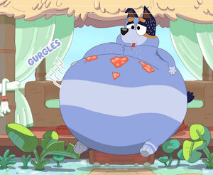 Lost or Scrap art bluey by Dampppppp