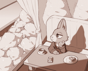 Coffee shop by moodytail