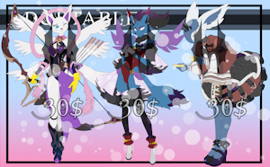 [OPEN] Adoptables| Digiadopts #6 by Hybrididi
