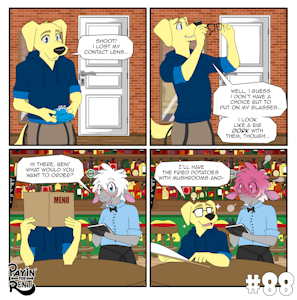 Payin' the Rent #88 Contact Lenseless by AriesArtist