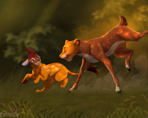 Simba and Bambi by Shyryp