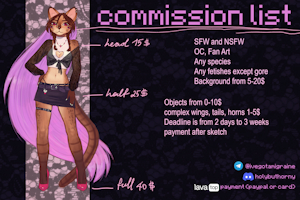 Commission list by Morris23