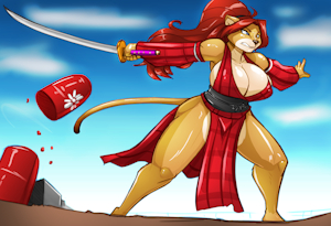 Peaches, blade mistress by antcow