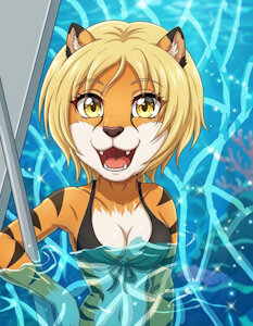 Yuna in the pool (redo) by palmtree28