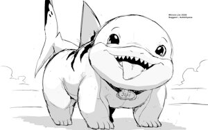 Sketch 645 -&nbsp;&nbsp;Jeff the Land Shark by WinickLim