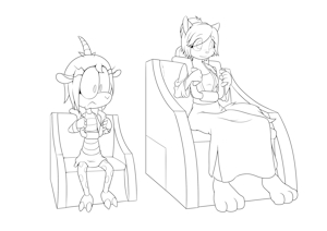 Ginger & Alexis In Ride Seats by minum