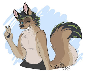 Sketch Male Fox by fennekfuchs