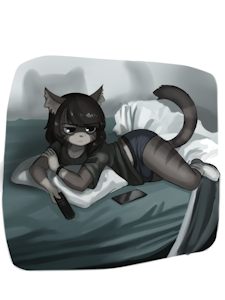 Lone cat by MrShin