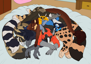 Cuddle Pile by sergeanthax