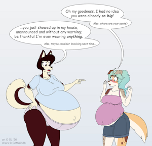 Melissa and Zydra: Pantsless and Bewildered by SatsumaLord