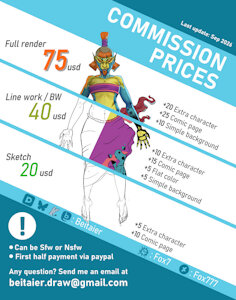 Commission prices - Sep 2026 by Beitaier