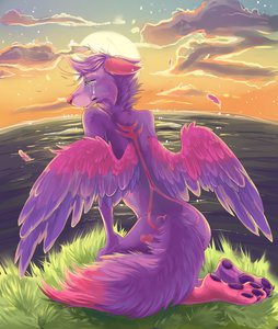Sad Sunset by WolfAurora