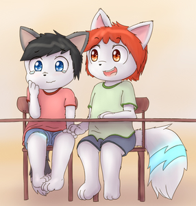 Commission - Winter and Vince~ by Ketsa
