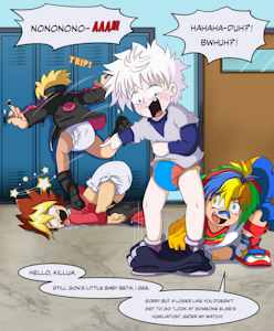 Sparky Humiliates the Hunter (Commission) by EmperorCharmy