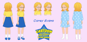 Cartoon All-stars to the Rescue - Corey Evans redesign by darkbunny666