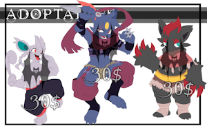 [OPEN] Adoptables | PokeAdopts #13 by Hybrididi