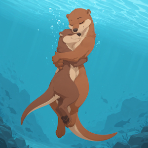Otter Hug by yisikopato