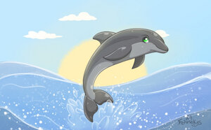 Feral Commission - Dolphin by fennekfuchs