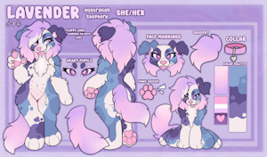 Lavendar ref sheet! by FloofyIsAFloof
