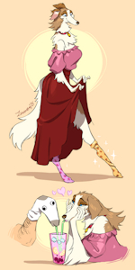 Borzoi in Socks by Zummeng