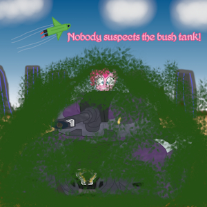 Pinkie's bush tank by XadaCZ