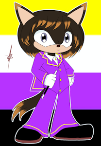 New oc of sonic💛🤍💜🖤 by Hikareny
