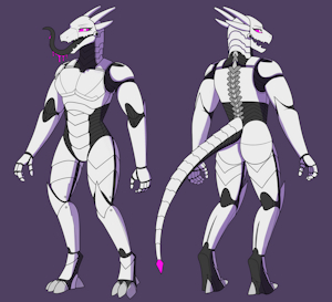 Dex the Synth Reference Sheet by DeskManiac