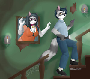 Quadro Assombrado by soranotamashii