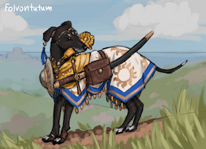 Dog Cleric by Folvondusque