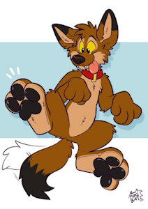 Look at my Paw, Ain't it cutes?! by TkCoyote