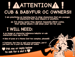 free NSFW/SFW art requests [OPEN] (babyfur, cub, abdl etc) by SeagullSwoop