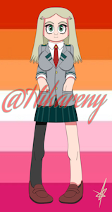 Happy lesbian pride day🧡🤍💗 by Hikareny