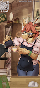 [COMMISSION] Preparing Your Morning Coffee by CanisFidelis
