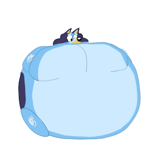 big Balloon Bluey by Dampppppp