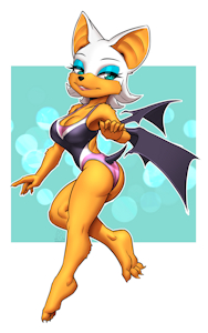 Swimsuit Rouge by MykeGreywolf