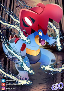 Mega Feraligatr - Mega Jaws by edonova