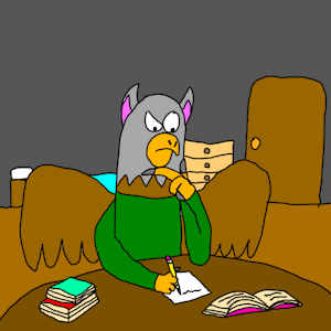 Feathers' Homework by PuffyFeathers12