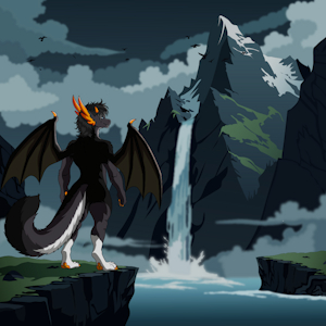 Evelyn staring the mountains by Bellasworld