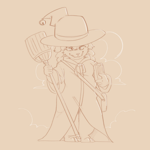 Wee Wigglebutt Witch by BooshDoggo