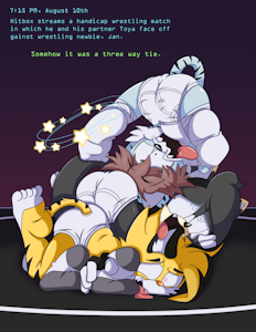 The Wrestling Stream (Commission) by EmperorCharmy