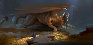 The Dragon and the Curious Mage by Gothzilla
