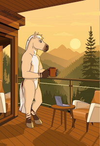 Cody's Moring Pause by ArtsbyAdelyn