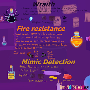 My list of potions 13 by Netherkitty
