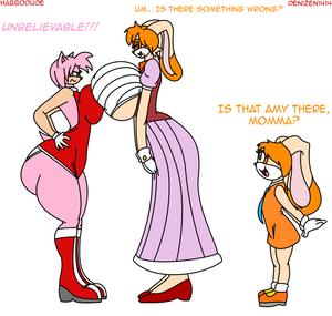 Amy, Vanilla And Cream - The Big Rabbit Mom by Habbodude