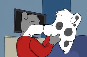 tender moment by animaanthro