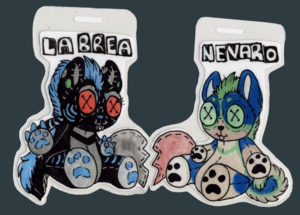 Plush "I love you" Badges by NevAreOh