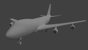 747-200 Blender Render by BunnyBuns00