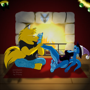 Furry Fantasy chalet commission 05 by YFurry